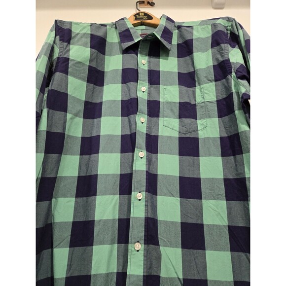 UNTUCKit Shirt Men's Size Large‎ Green Blue Plaid Bonarda Collared Button Up - Picture 4 of 6